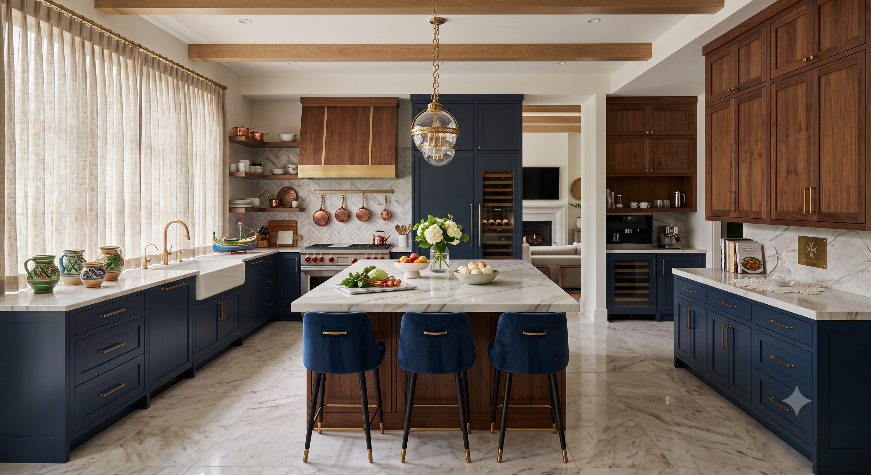 Luxury Kitchen Interior Background